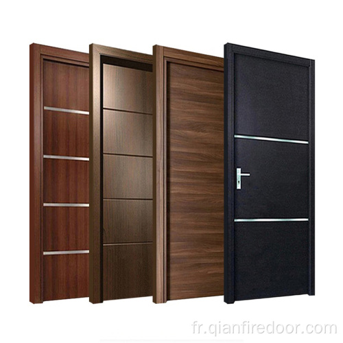 Porte de chambre à coucher de porte intérieure en bois massif de qualité supérieure